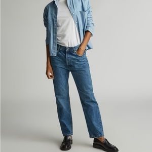 Everlane Jeans “The Rigid Slouch” size 26 /Washed Indigo.